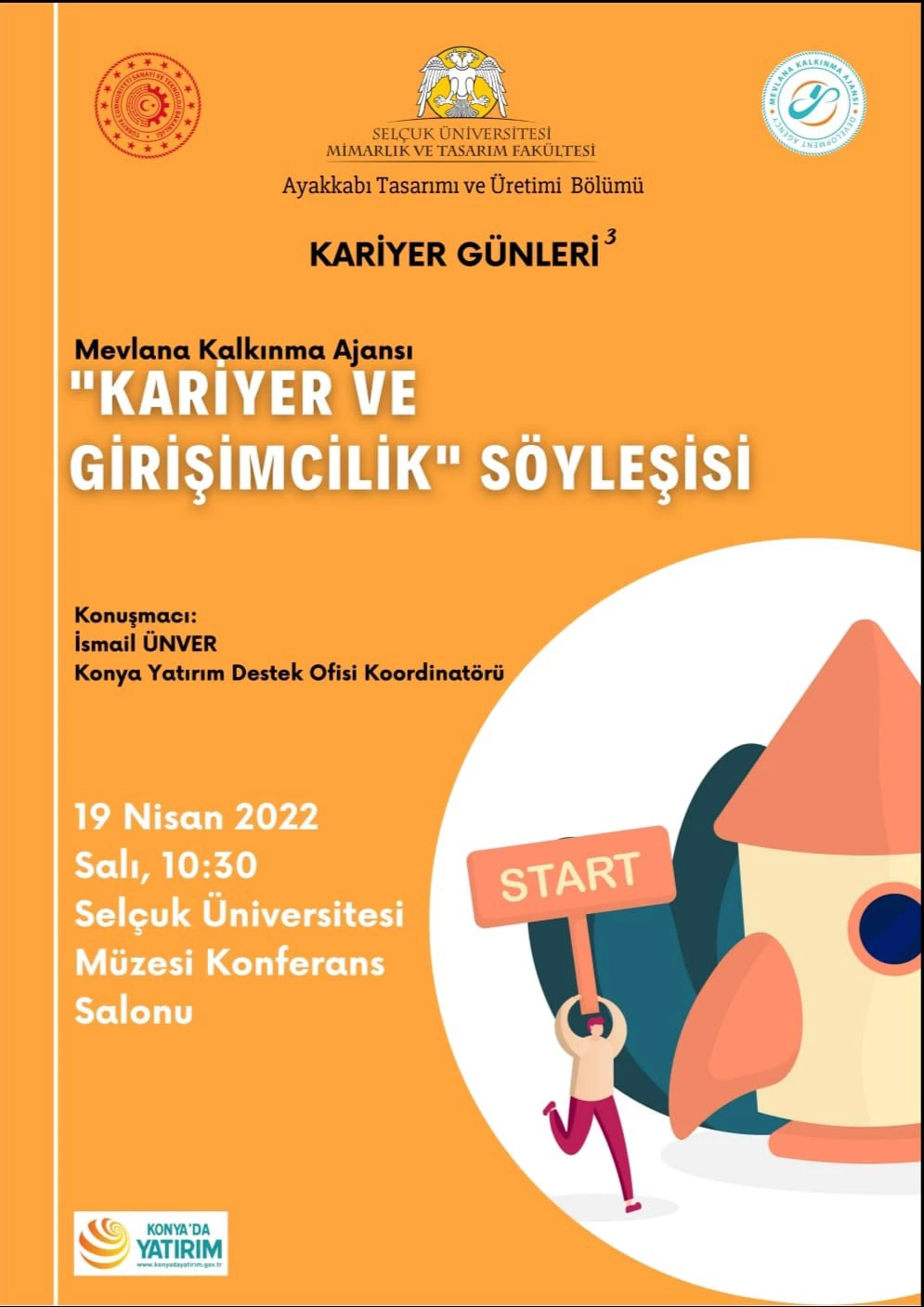 Kariyer Günleri 3 "Mevlana Kalkınma Ajansı 'Kariyer ve Girişimcilik' Söyleşisi"
